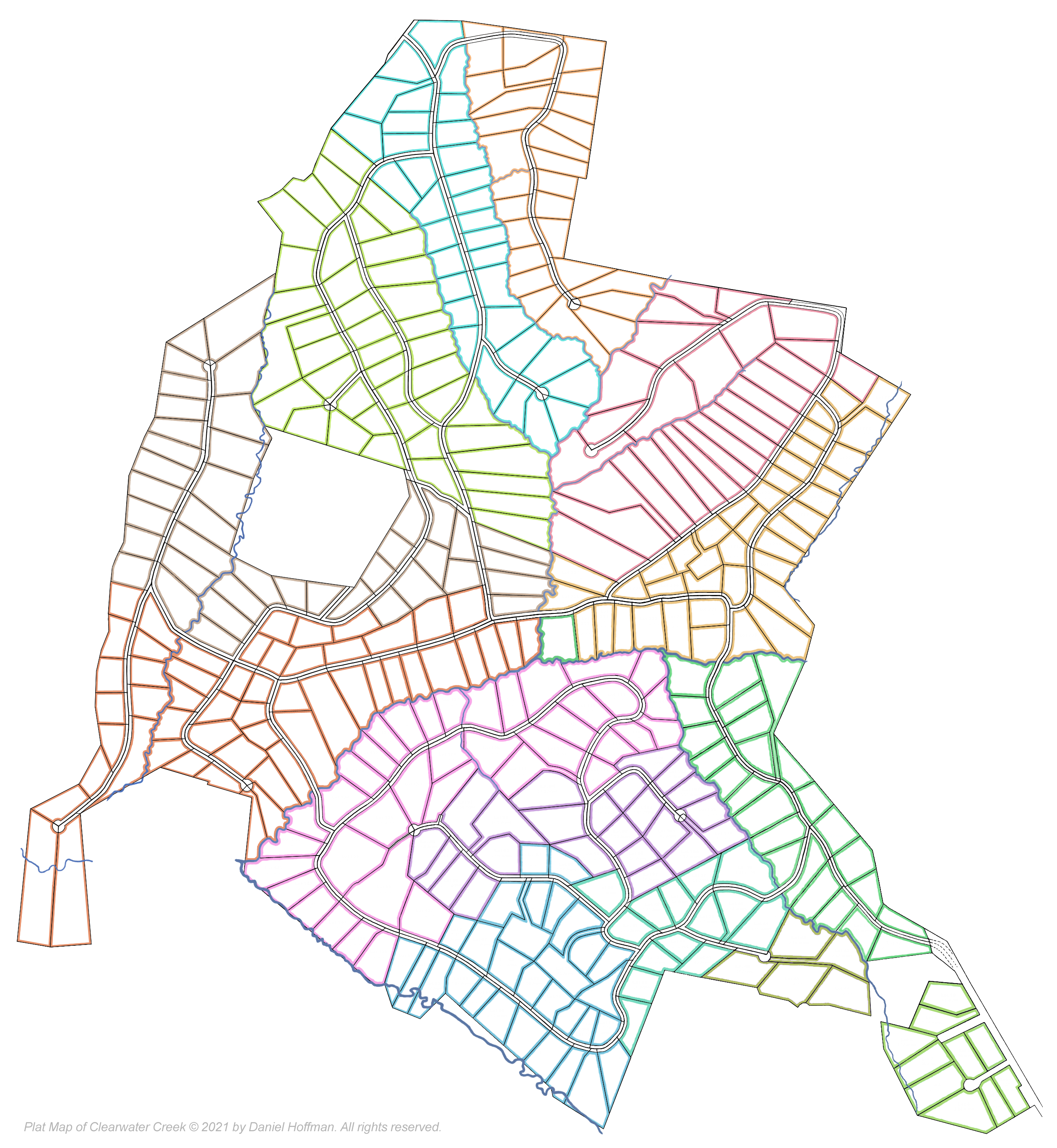 Plat Map for Clearwater Creek