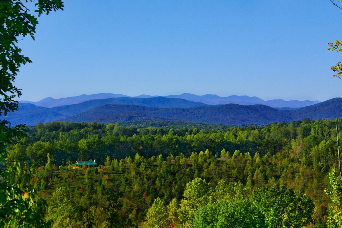 Mountain view from Lot 80 in Clearwater Creek