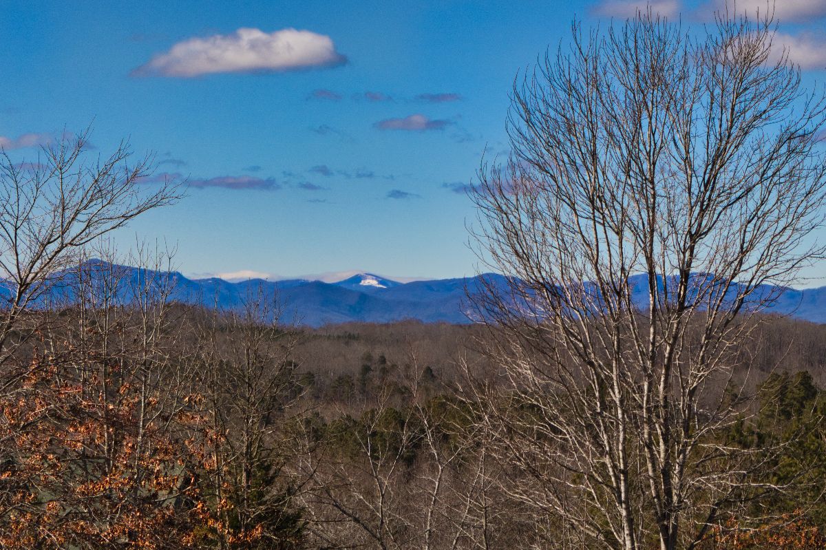 Mountain view from Lot 107 on Hearthstone Dr