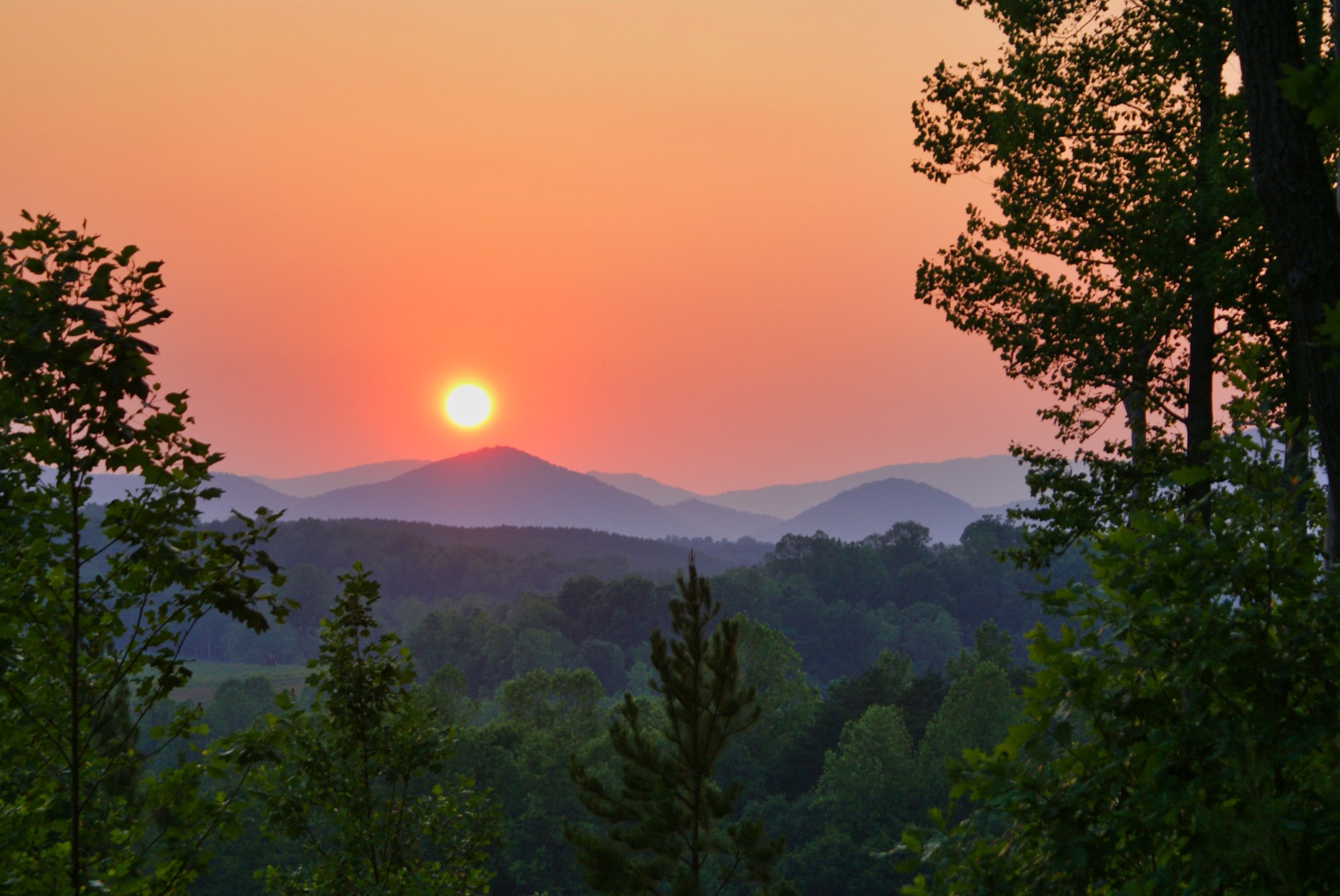 Sunset from Lot 27 in Hearthstone Ridge