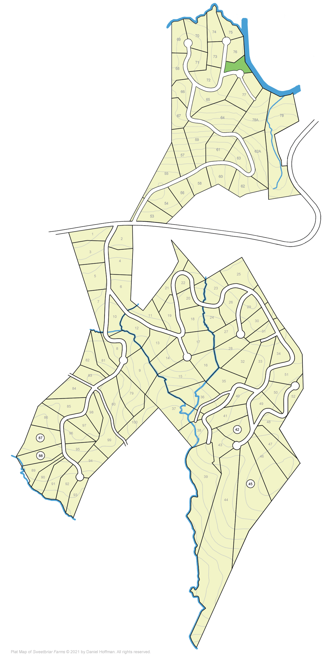 Plat Maps for Sweetbriar Farms