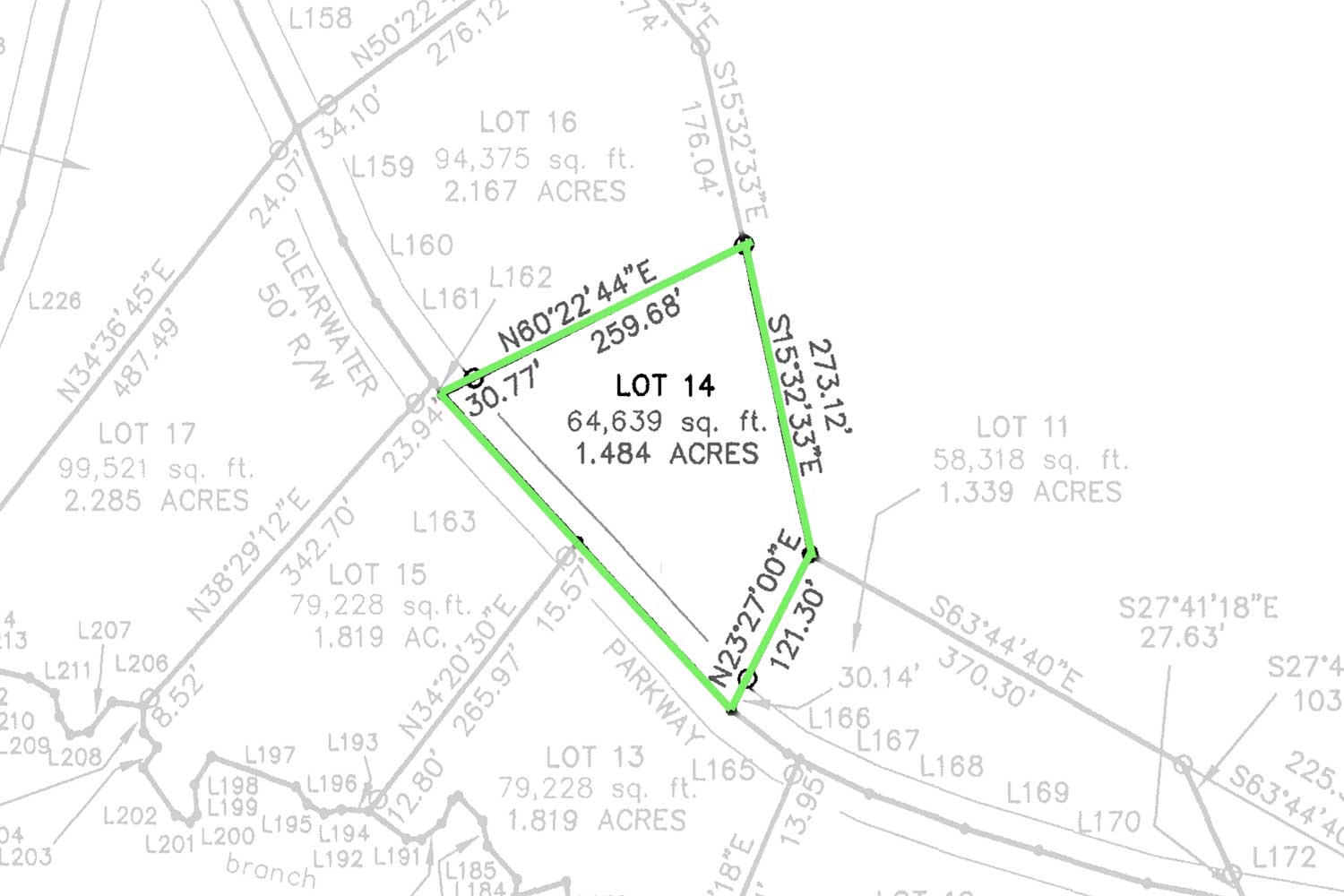 wooded, sloping land in Clearwater Creek - MLS #4365951