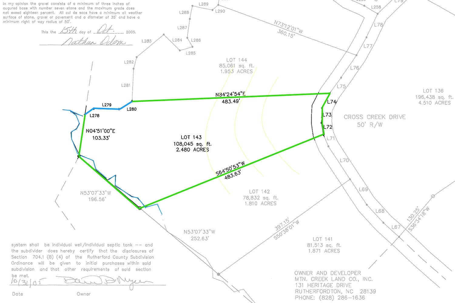 MLS #4354792 - Sloped land with stream and old trees in Clearwater Creek