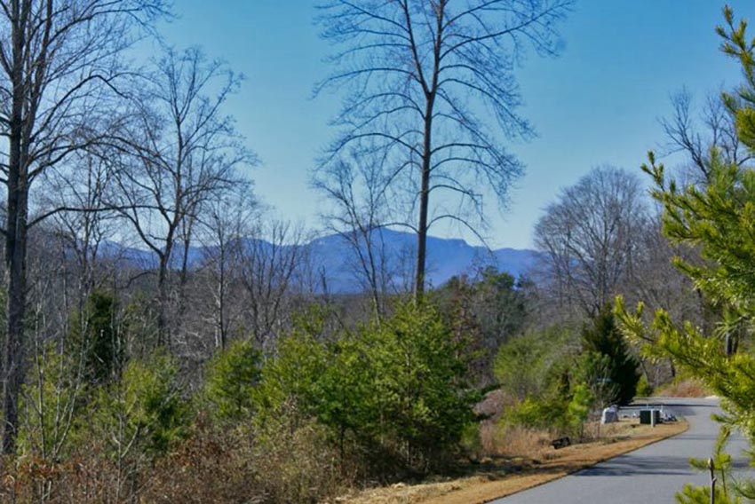 winter views of the mountains on lot 68 in Clearwater Creek