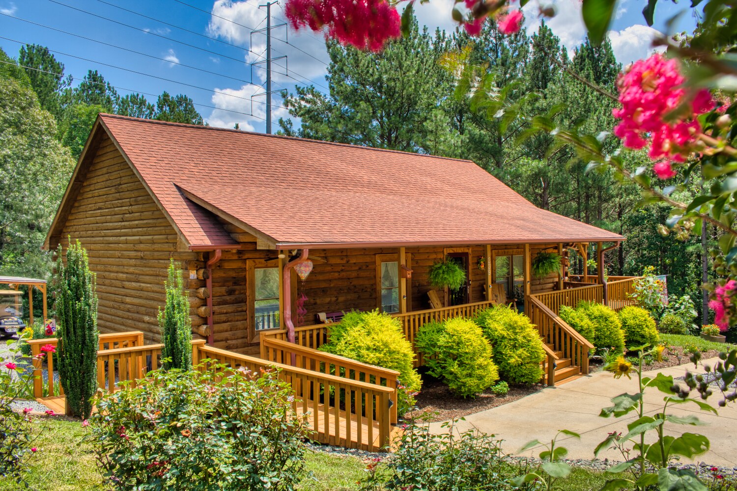 MLS #4410441 Log Cabin on 1.76 acres in Union Mills, NC